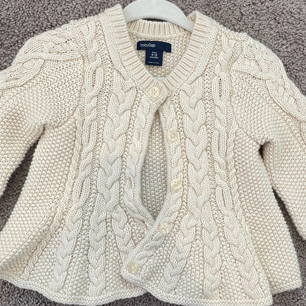 Baby Gap Baby Girls Cream Cardigan